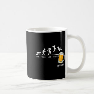 Mug Drunkleur drôle de stickman sautant jours de la se