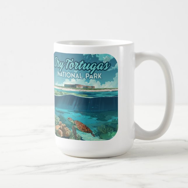 Mug Dry Tortugas Parc National Floride Turtle (Droite)