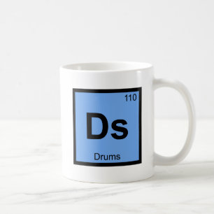 Mug Ds - Drums Musique Chimie Symbole de table périod