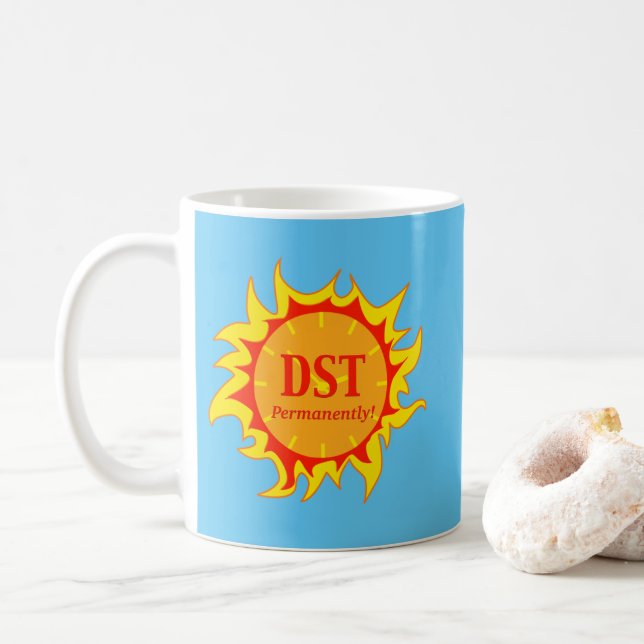 Mug DST en permanence - Heure d'été (Avec donut)