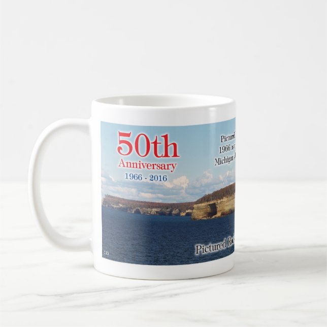 Mug du cinquantième anniversaire de Pictured Rocks (Gauche)