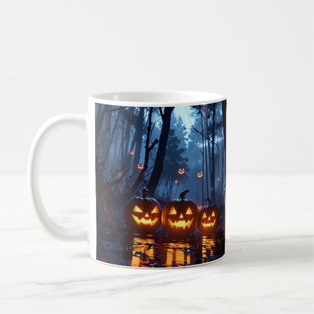 Mug du Citrouille démon - Anime Halloween Coffee M (Gauche)