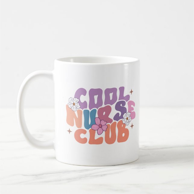 Mug du club d'infirmières cool (Gauche)