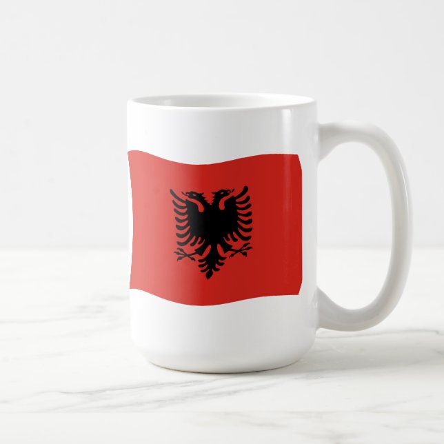 Mug du drapeau de l'Albanie (Droite)