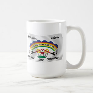 Mug du drapeau des Sioux de la rivière Cheyenne