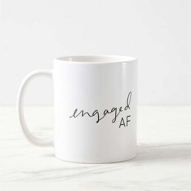 Mug du Fiançailles de script AF engagé (Gauche)