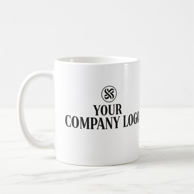 Mug du logo de l'entreprise personnalisée (Gauche)