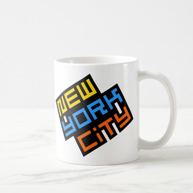 Mug du logo rétro de New York (Droite)