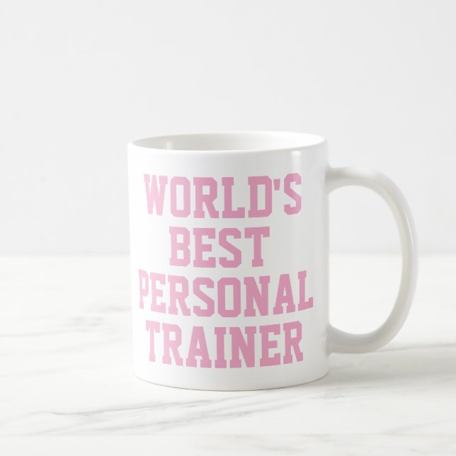 Mug du meilleur formateur personnel du monde rose (Droite)