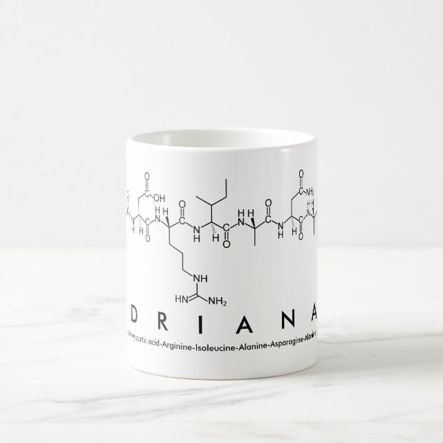 Mug du nom du peptide Adriana (Centre)