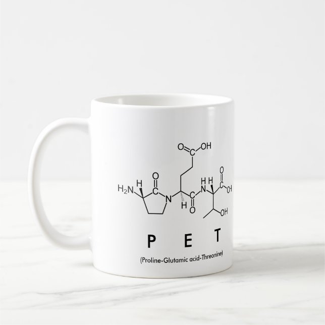 Mug du nom du peptide animal (Gauche)