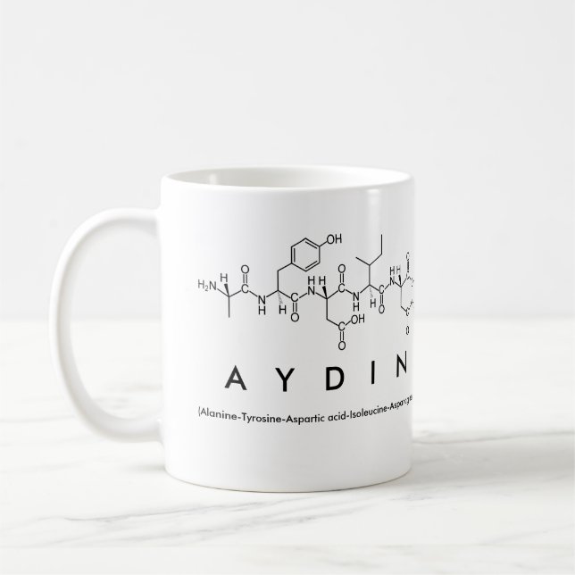 Mug du nom du peptide Aydin (Gauche)