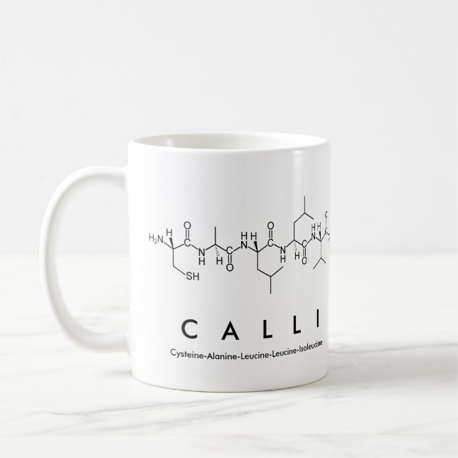 Mug du nom du peptide Calli (Gauche)