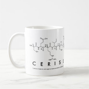 Mug du nom du peptide cerise