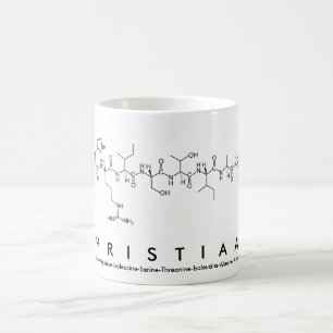 Mug du nom du peptide chrétien