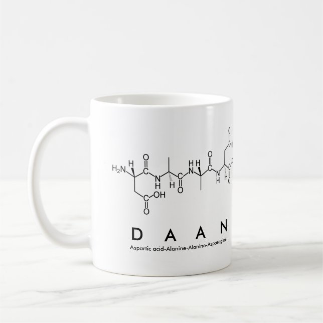 Mug du nom du peptide Daan (Gauche)