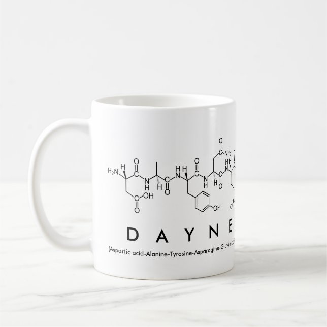 Mug du nom du peptide Dayne (Gauche)