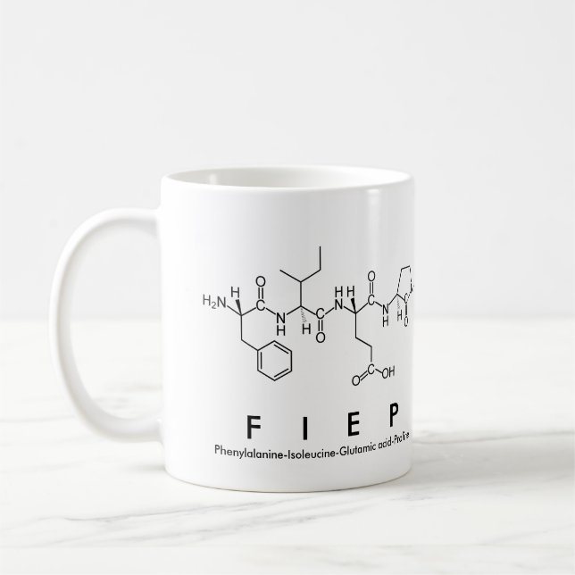Mug du nom du peptide de Fiep (Gauche)