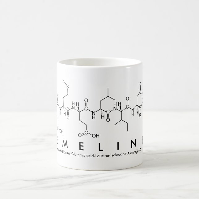 Mug du nom du peptide de l'emeline (Centre)
