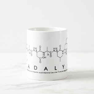 Mug du nom du peptide de Madalyn