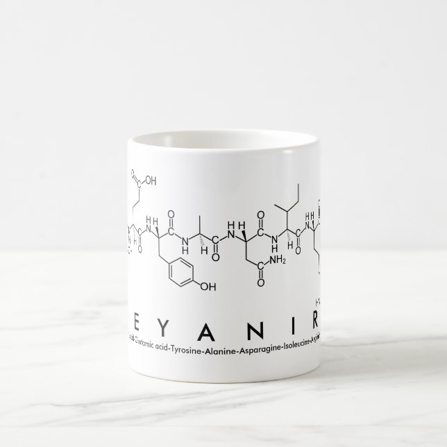 Mug du nom du peptide Deyanira (Centre)