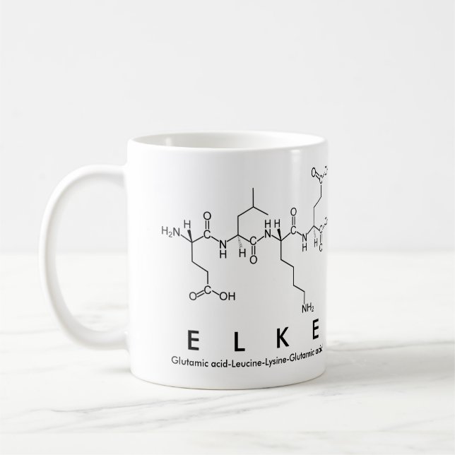 Mug du nom du peptide Elke (Gauche)