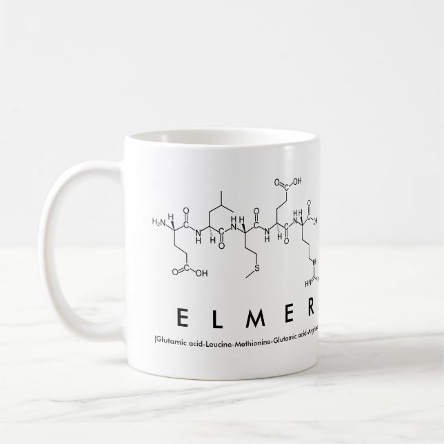 Mug du nom du peptide Elmer (Gauche)