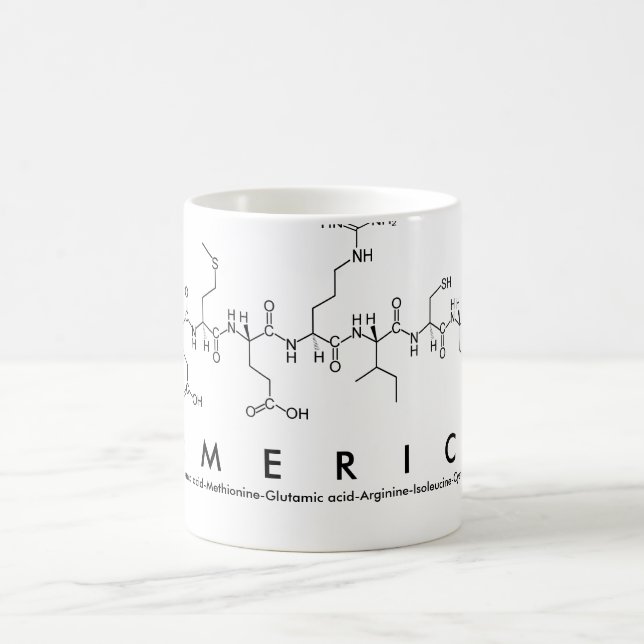 Mug du nom du peptide Emerick (Centre)