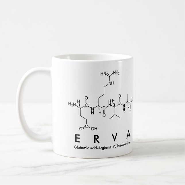 Mug du nom du peptide Erva (Gauche)