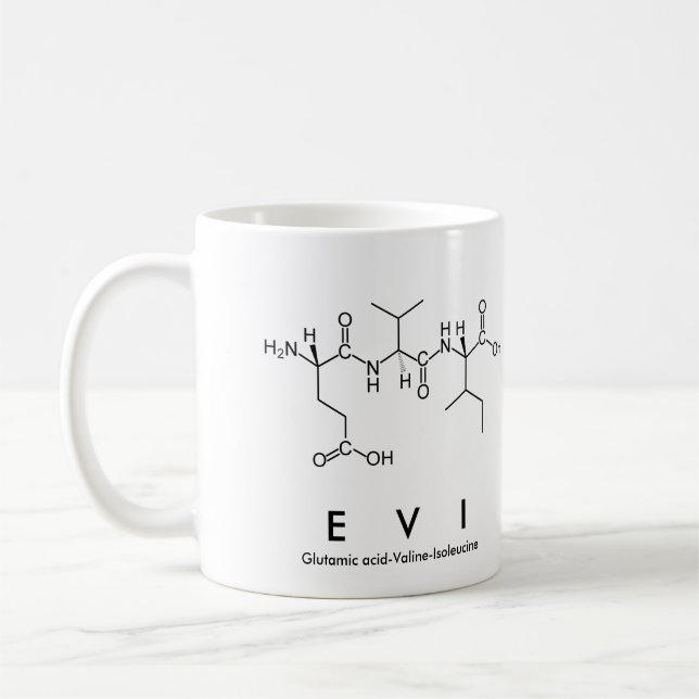 Mug du nom du peptide Evi (Gauche)