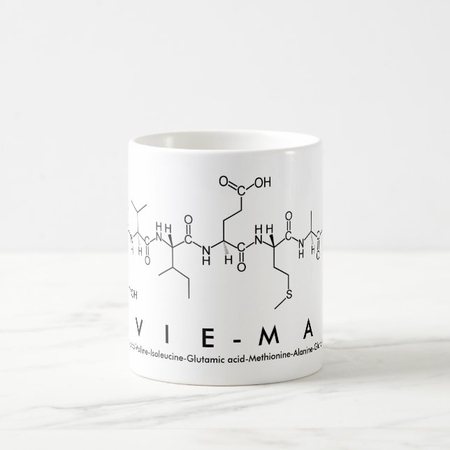 Mug du nom du peptide Evie-Mae (Centre)