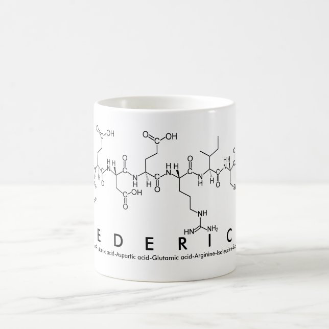 Mug du nom du peptide Federica (Centre)