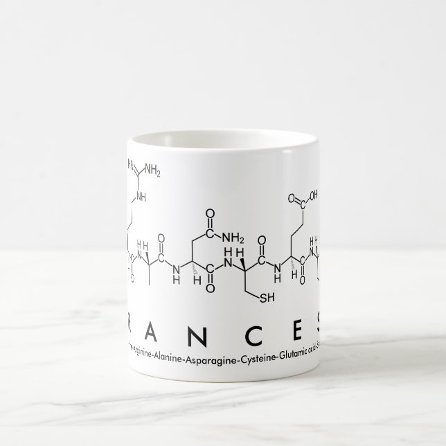 Mug du nom du peptide Francess (Centre)