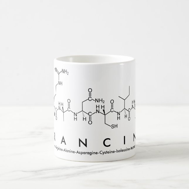 Mug du nom du peptide Francina (Centre)