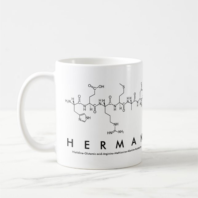 Mug du nom du peptide herman (Gauche)
