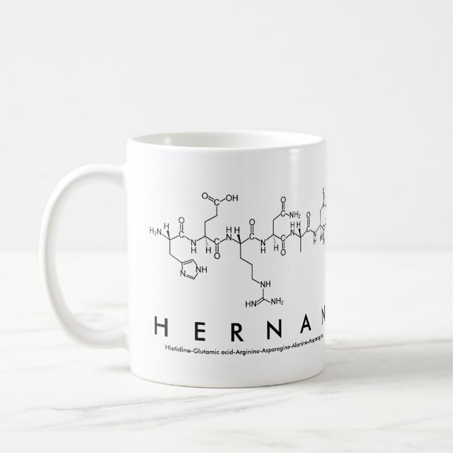 Mug du nom du peptide hernan (Gauche)