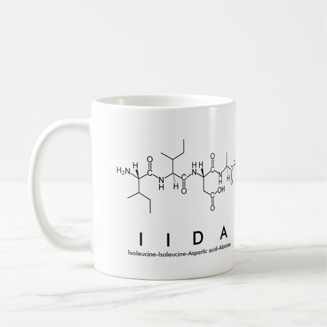 Mug du nom du peptide Iida (Gauche)