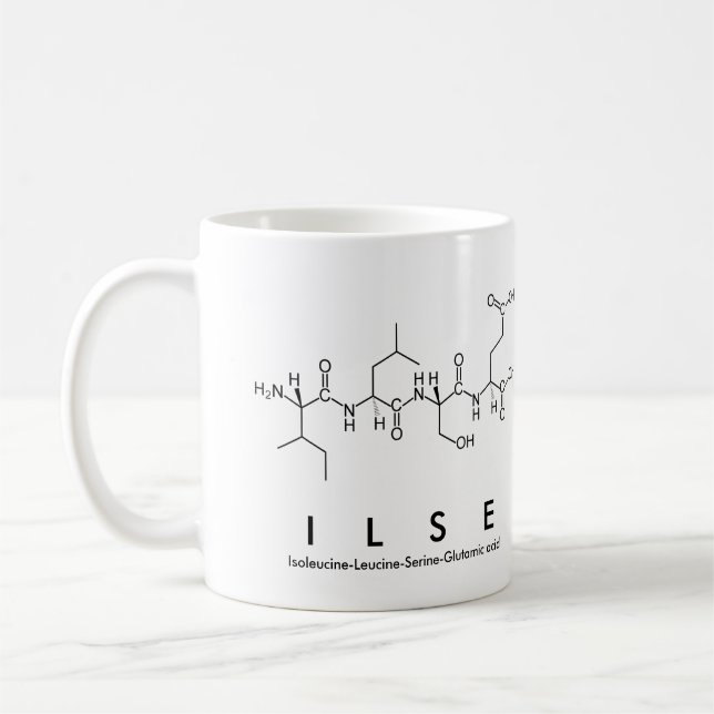 Mug du nom du peptide Ilse (Gauche)