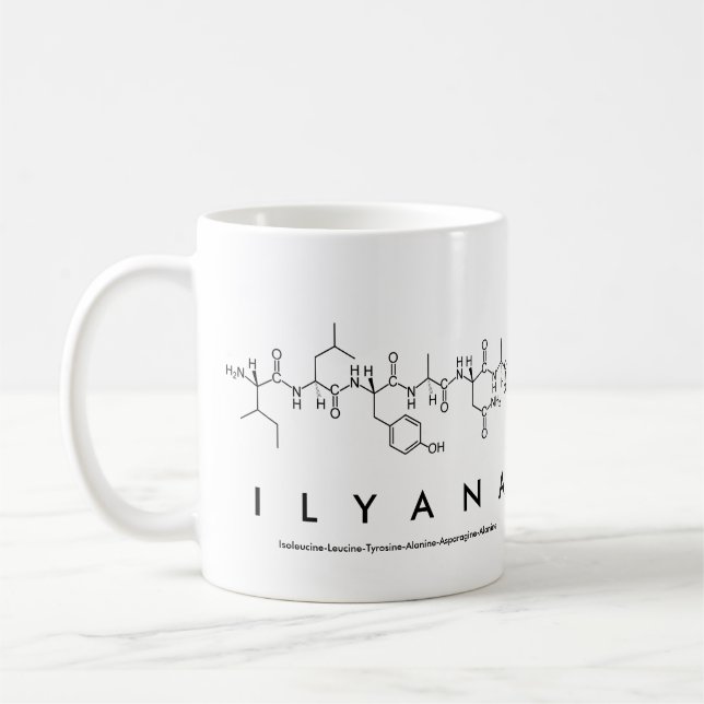 Mug du nom du peptide Ilyana (Gauche)