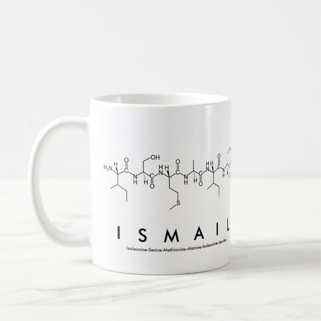 Mug du nom du peptide Ismail (Gauche)