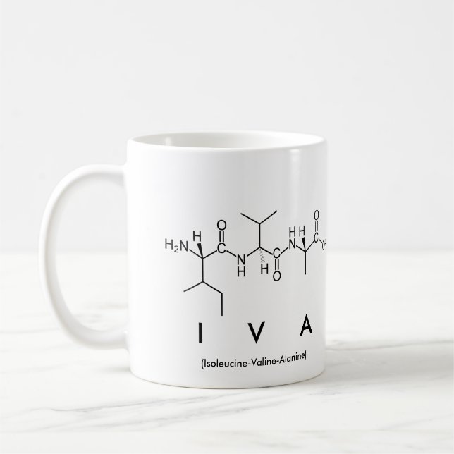 Mug du nom du peptide Iva (Gauche)