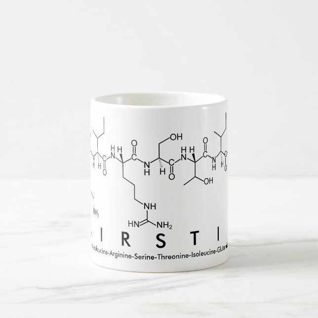 Mug du nom du peptide Kirstie (Centre)