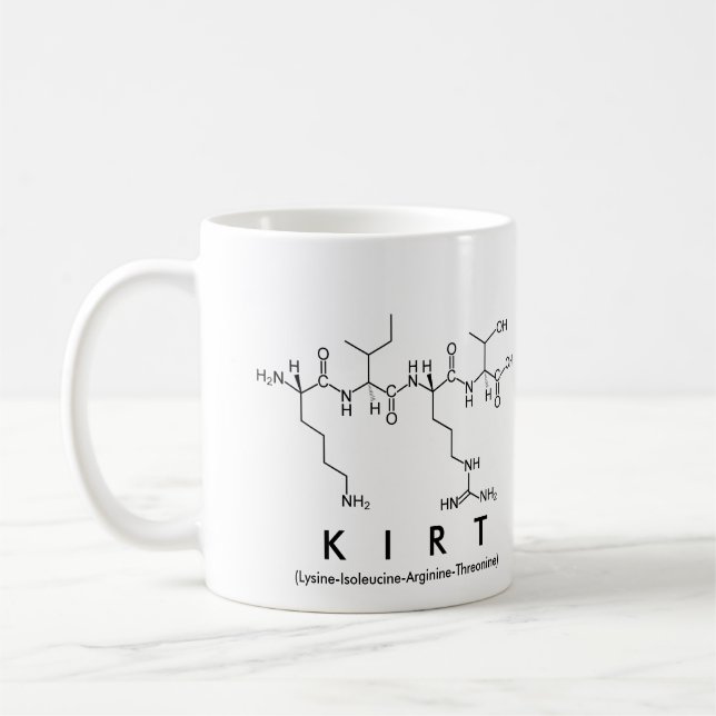 Mug du nom du peptide Kirt (Gauche)