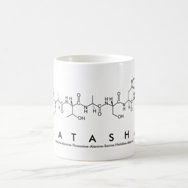Mug du nom du peptide Latasha (Centre)