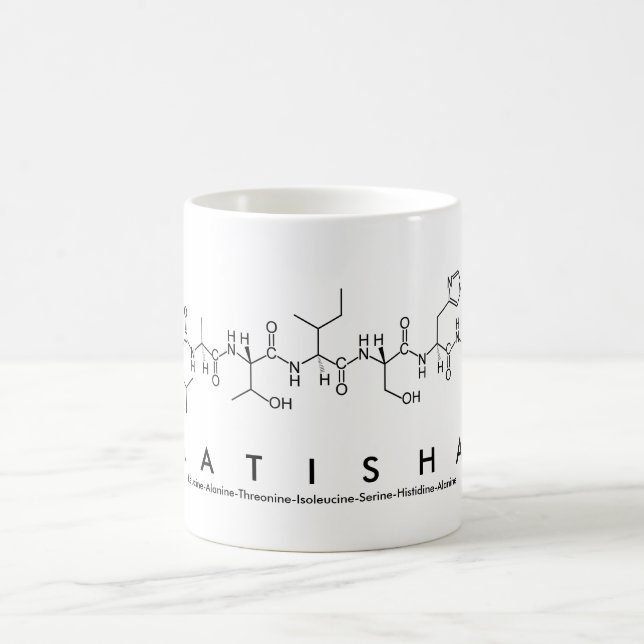 Mug du nom du peptide Latisha (Centre)