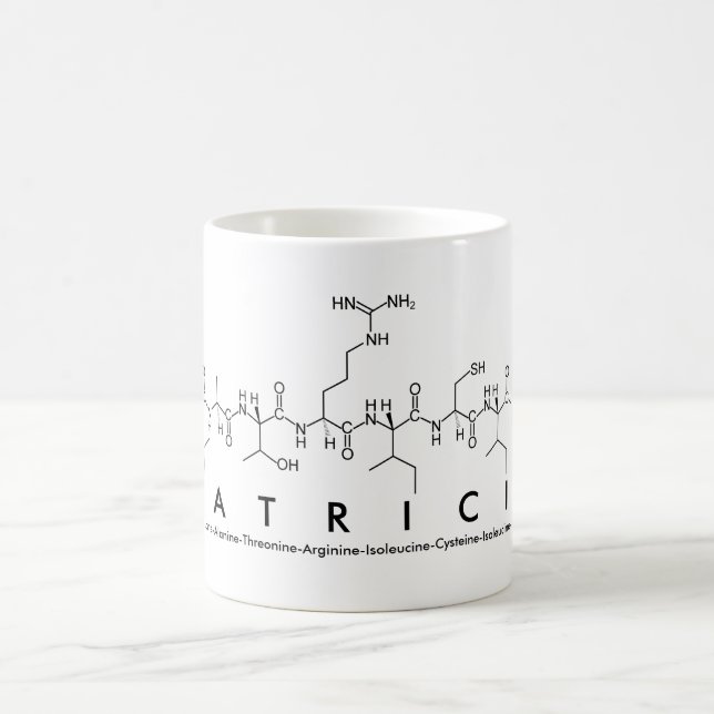 Mug du nom du peptide Latricia (Centre)