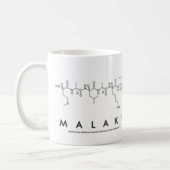 Mug du nom du peptide Malaki (Gauche)