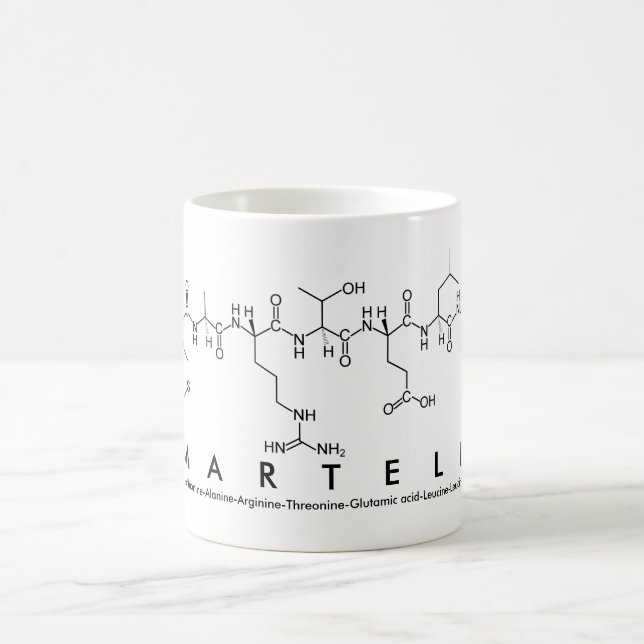 Mug du nom du peptide Martell (Centre)