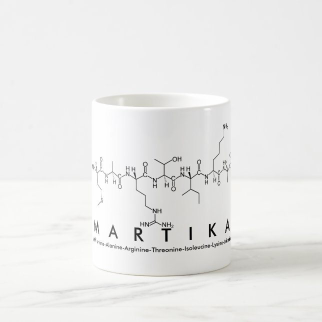 Mug du nom du peptide Martika (Centre)