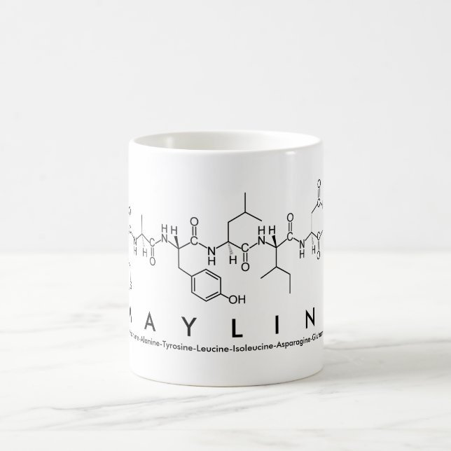Mug du nom du peptide Mayline (Centre)
